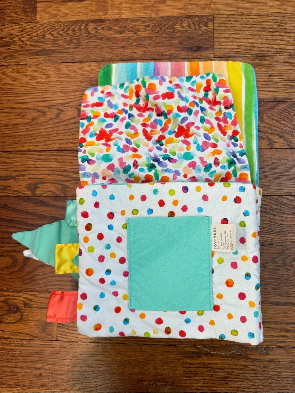 Lovevery Soft‎ Sensory Colorful Book Toy from Charmer Kit Book ONLY
